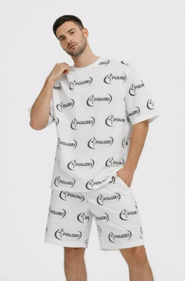 Oversize Ön Ve Arka Baskılı Tişört Şort Takım Rahat Kalıp Yazlık Günlük Kombin