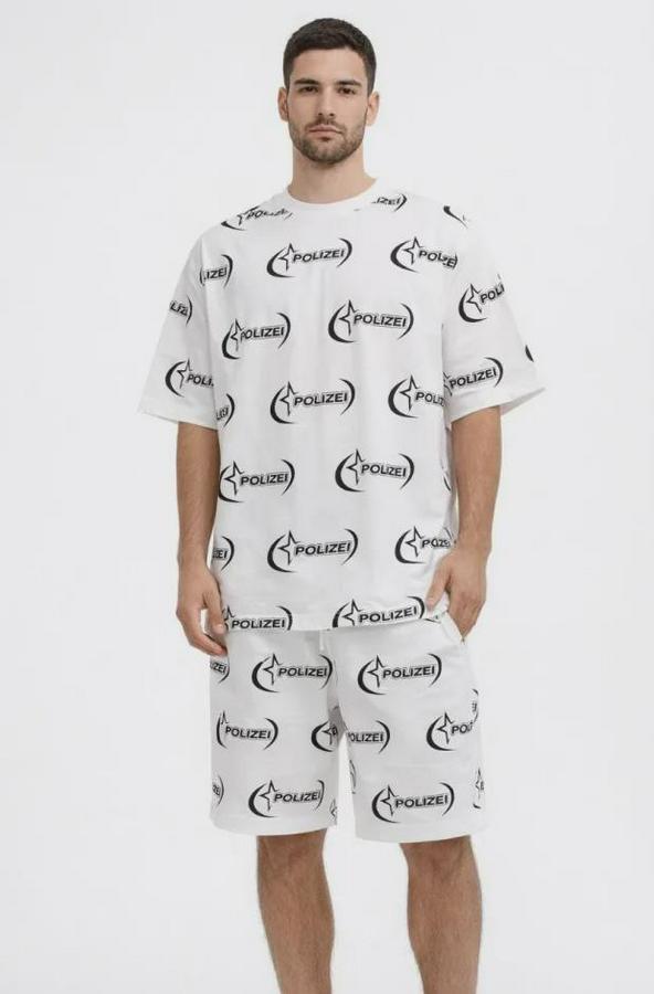 Oversize Ön Ve Arka Baskılı Tişört Şort Takım Rahat Kalıp Yazlık Günlük Kombin