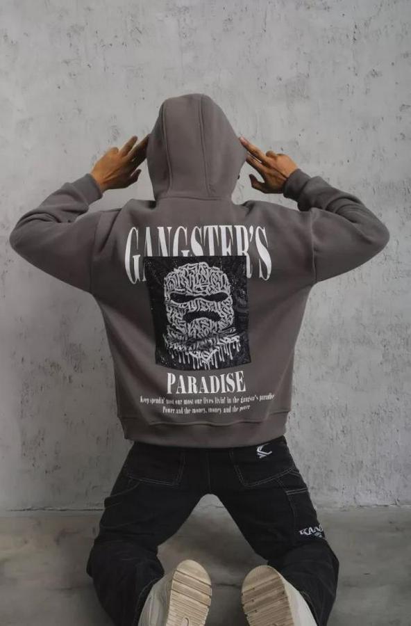 Paradise Baskılı Kapüşonlu Sweat