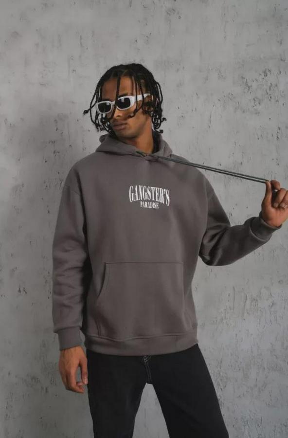 Paradise Baskılı Kapüşonlu Sweat