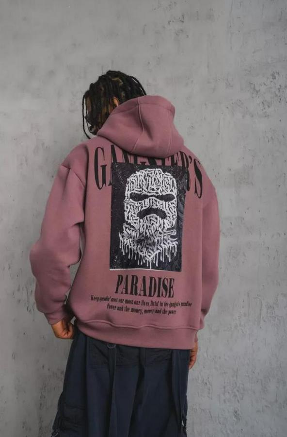 Paradise Baskılı Kapüşonlu Sweat