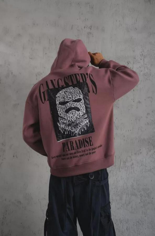 Paradise Baskılı Kapüşonlu Sweat