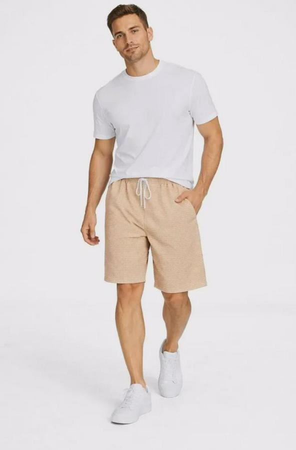 Pötikareli Şort – Beli Lastikli Bağcıklı, Cepli, Rahat Kesim Günlük Yazlık Şort