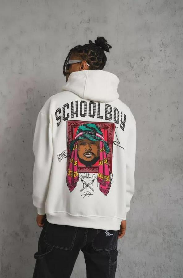 School Boy Baskılı Kapüşonlu Sweat