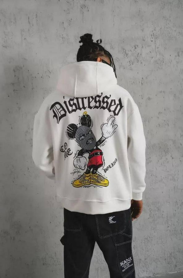 Üç Iplik Baskılı Kapüşonlu  Sweat