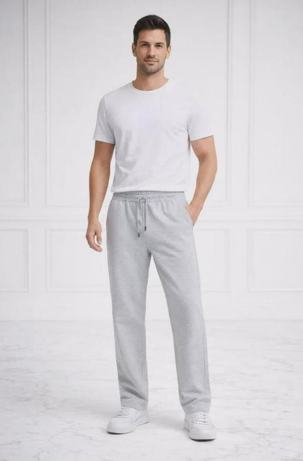 Düz Paça Beli Lastikli Ipli Günlük Spor Eşofman Altı Rahat Fit