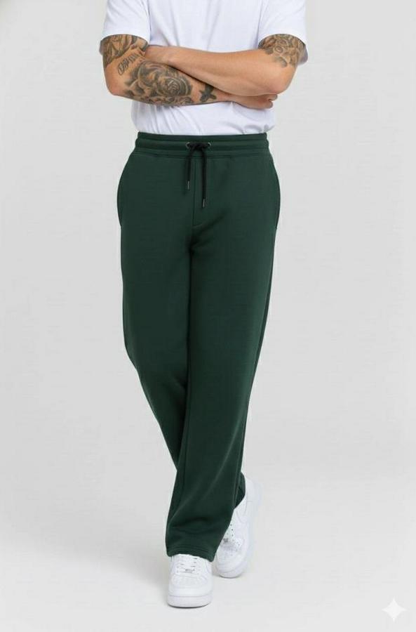 Üç Iplik Kışlık Pamuklu Ovarsize Bağcıklı Düz Paça Cepli Eşofman Altı Spor Rahat Model