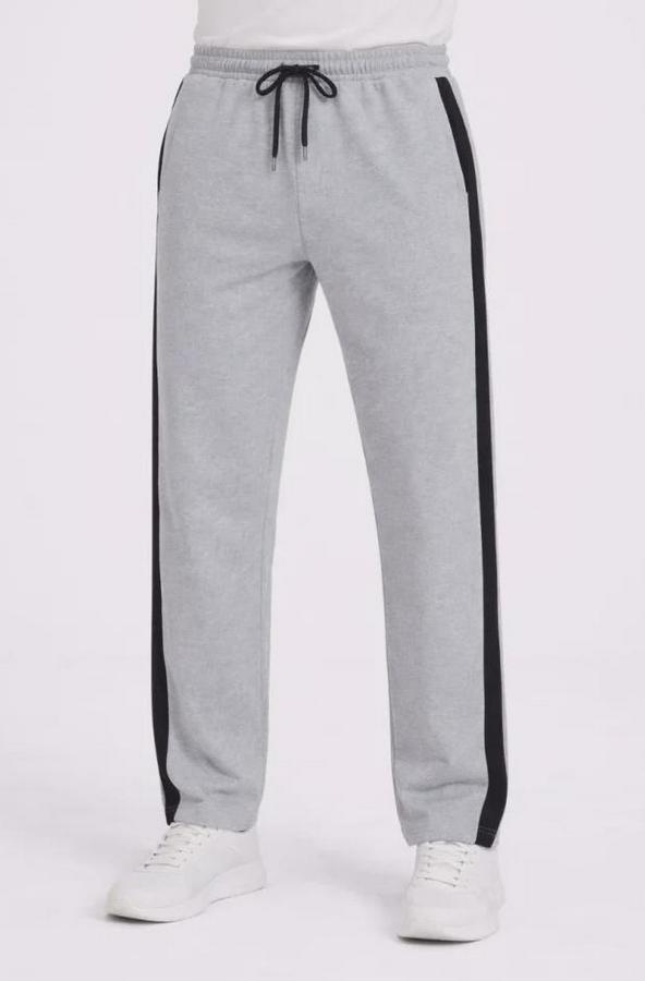 Yandan Şeritli Boru Paça Eşofman Altı 3 Iplik Pamuklu Eşofman