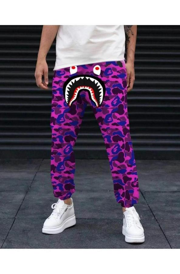 Unisex Pubg Bape X Shark Eşofman Altı