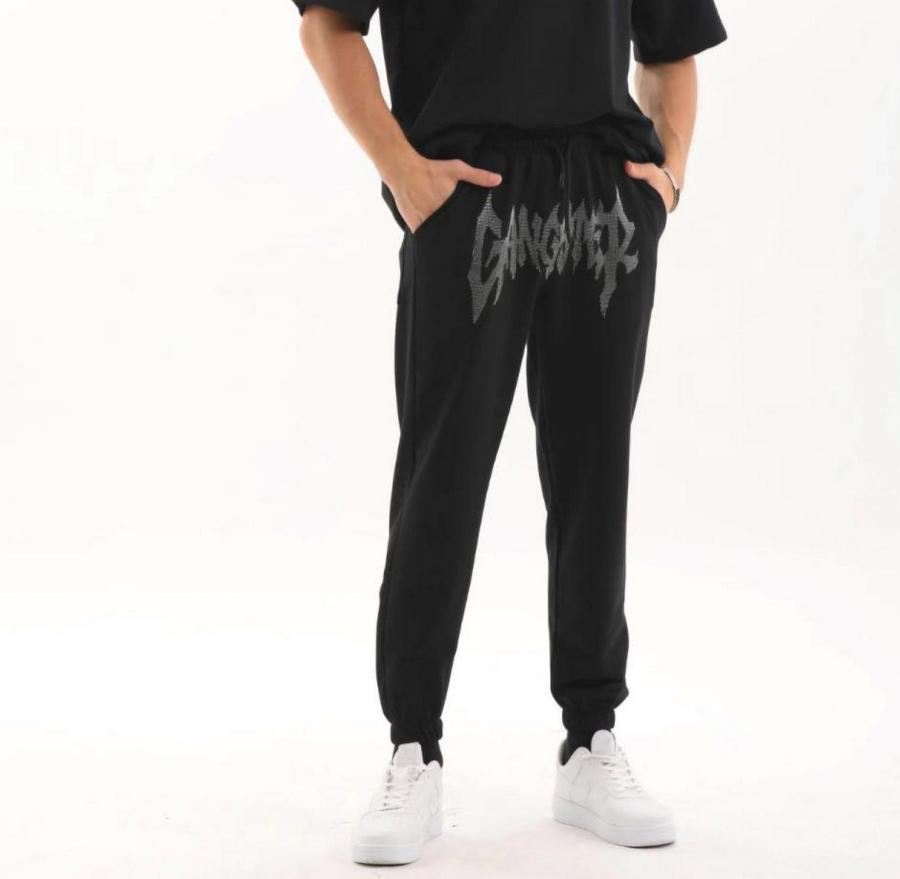 Unisex Taş Detaylı Eşofman Altı