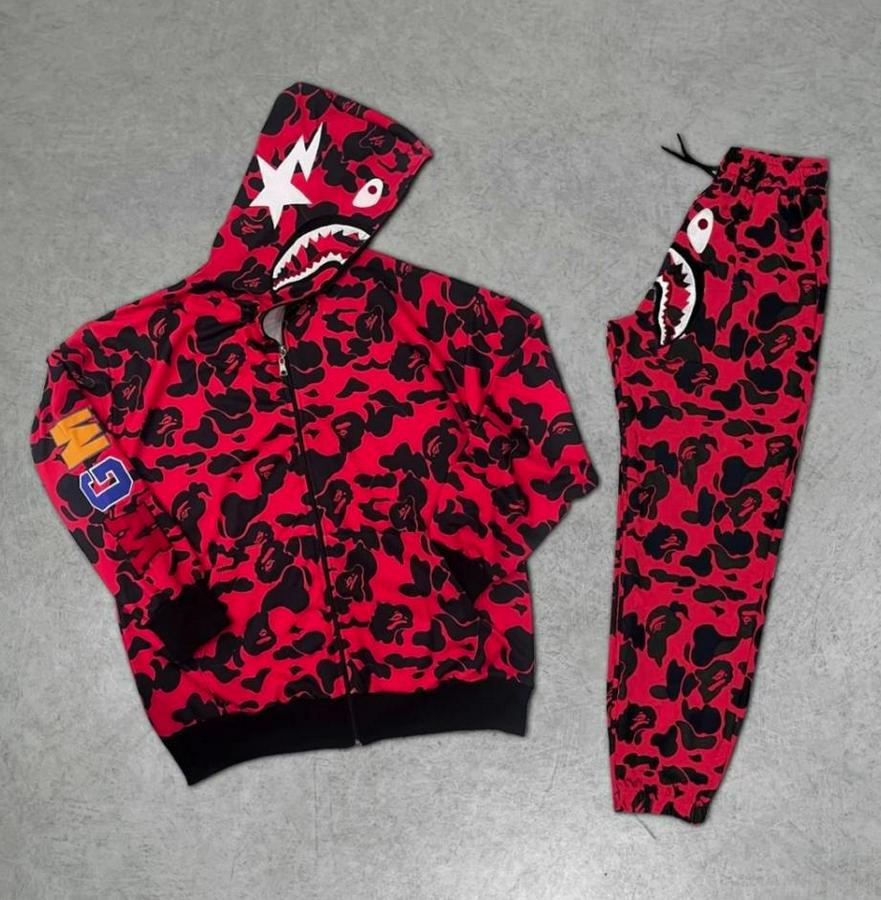 Unisex Pubg Bape X Shark Eşofman Takımı