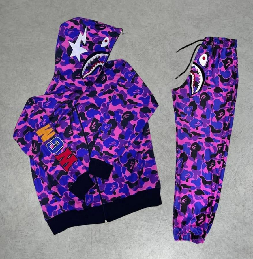 Unisex Pubg Bape X Shark Eşofman Takımı