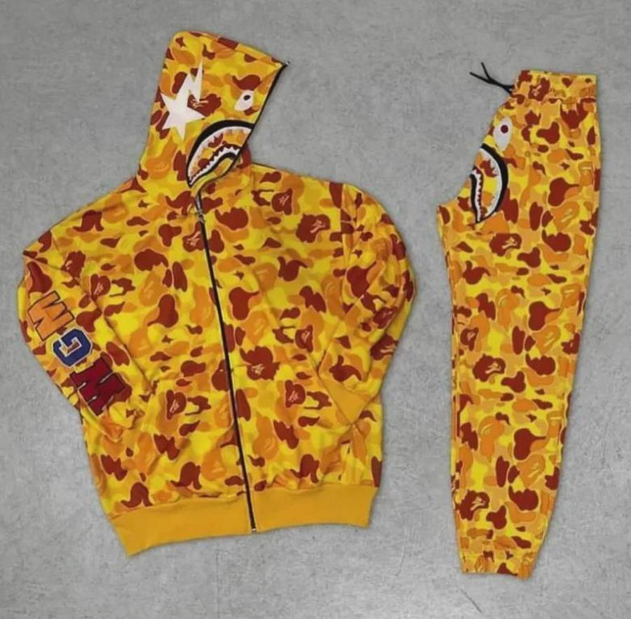 Unisex Pubg Bape X Shark Eşofman Takımı