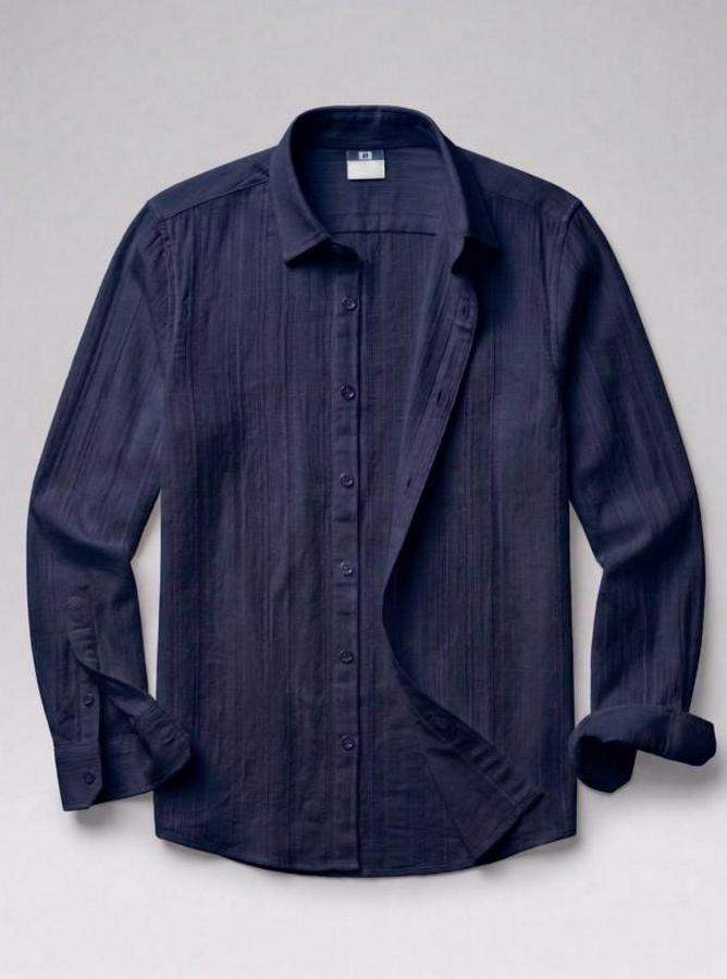 Armürlü Yarım Oversize Müslin Gömlek