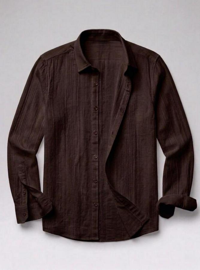 Armürlü Yarım Oversize Müslin Gömlek