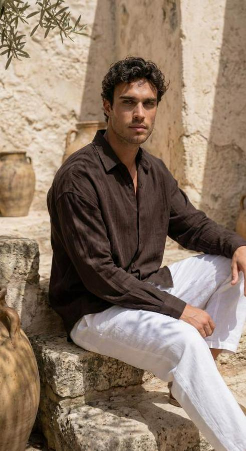 Armürlü Yarım Oversize Müslin Gömlek