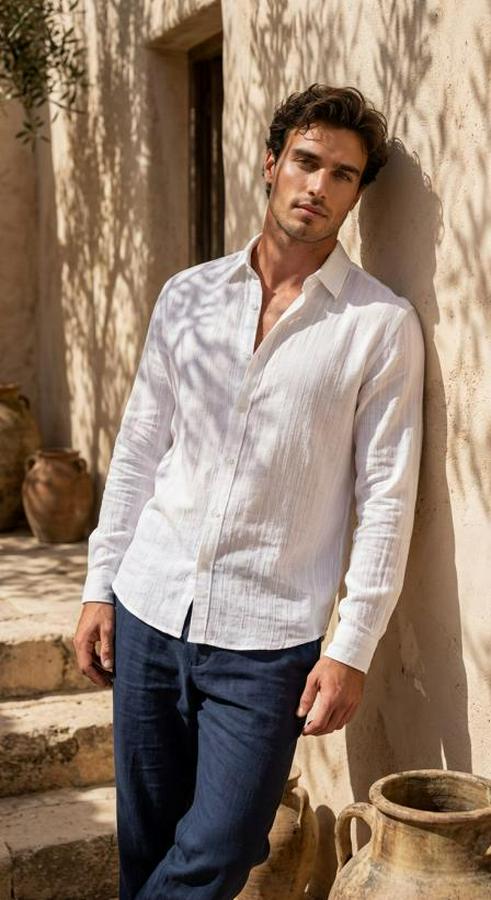 Armürlü Yarım Oversize Müslin Gömlek