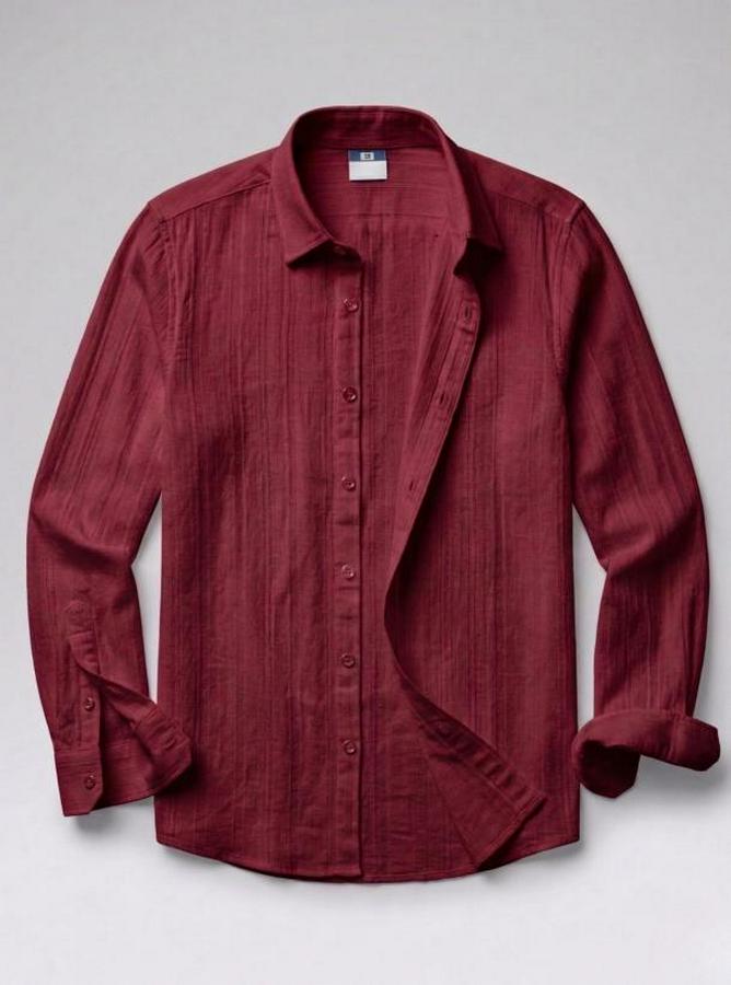 Armürlü Yarım Oversize Müslin Gömlek