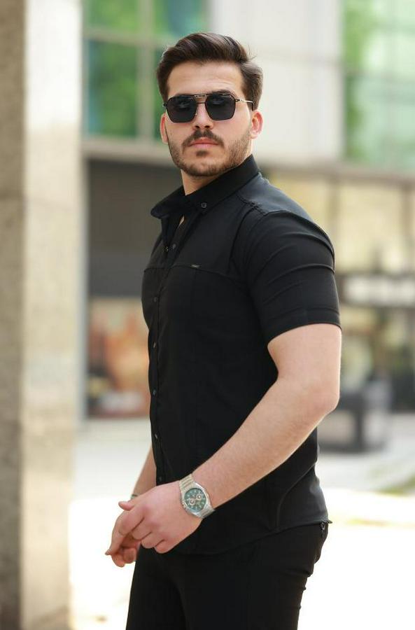 Çıtçıt Düğmeli Kısa Kollu Gömlek