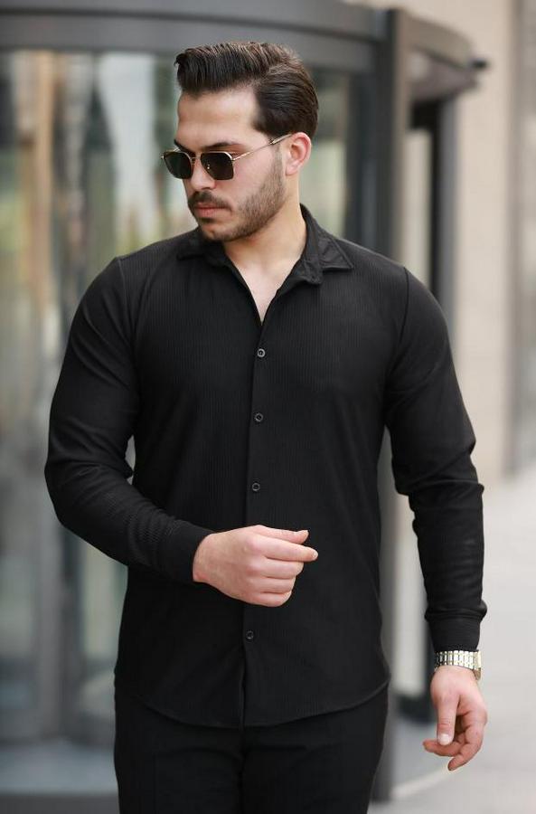 Fitilli Uzun Kollu Gömlek