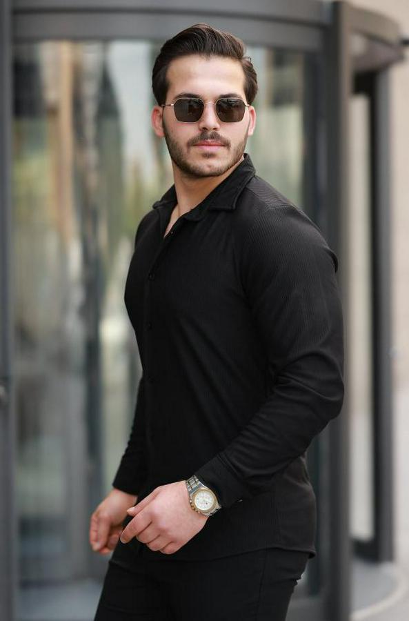 Fitilli Uzun Kollu Gömlek