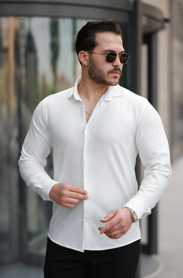 Fitilli Uzun Kollu Gömlek