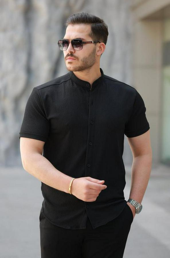 Hakim Yaka Kısa Kollu Gömlek