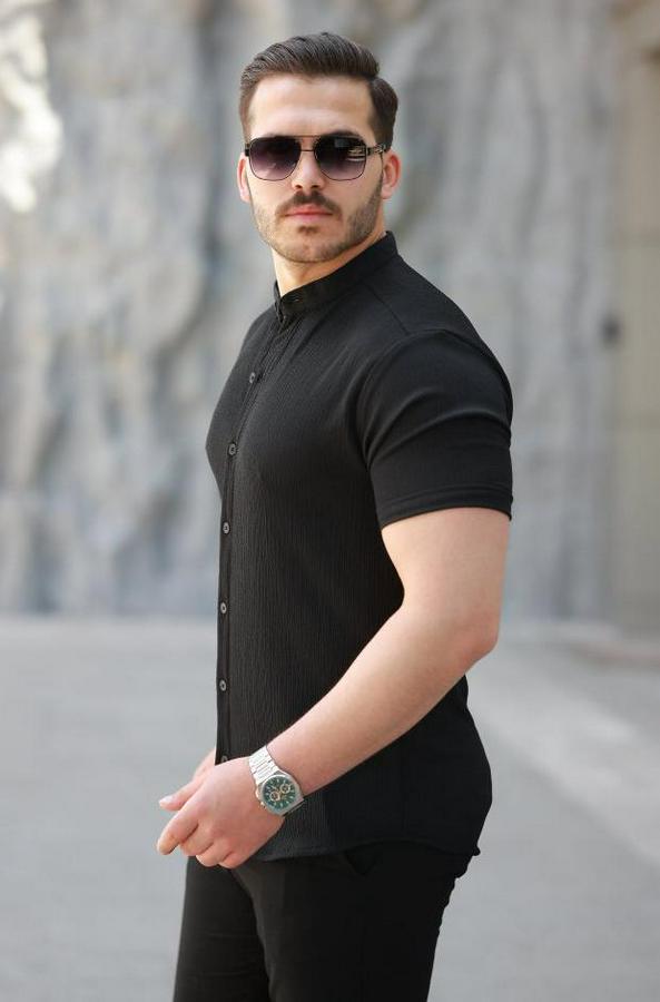 Hakim Yaka Kısa Kollu Gömlek