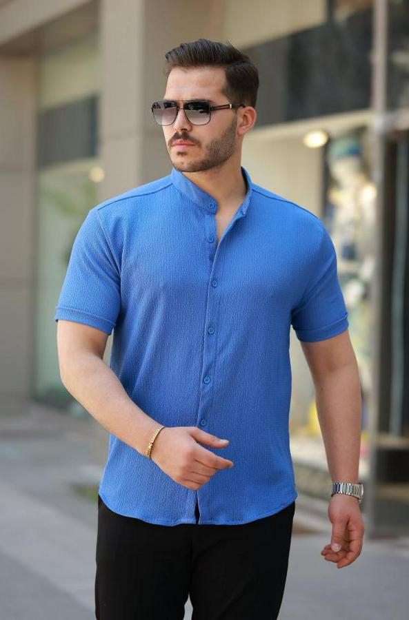 Hakim Yaka Kısa Kollu Gömlek