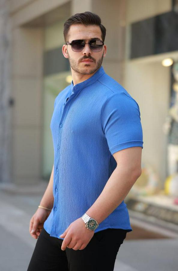 Hakim Yaka Kısa Kollu Gömlek