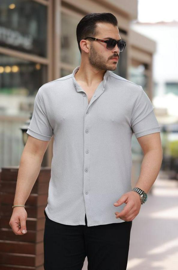 Hakim Yaka Kısa Kollu Gömlek
