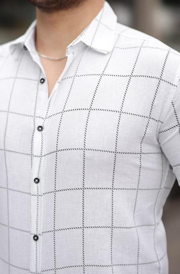 Kare Desenli Gömlek