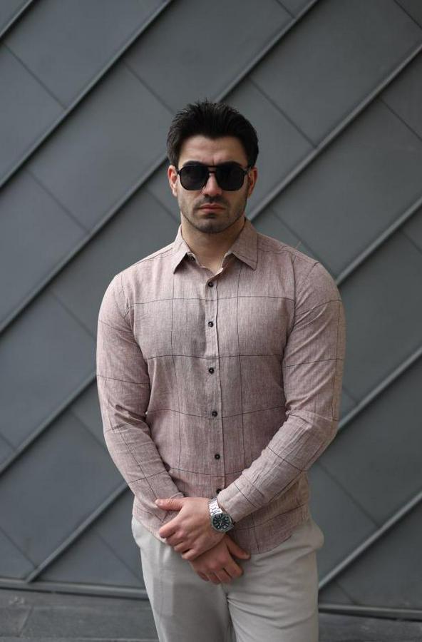 Pamuklu Keten Kumaş Gömlek