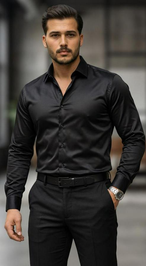 Saten Klasik Gömlek