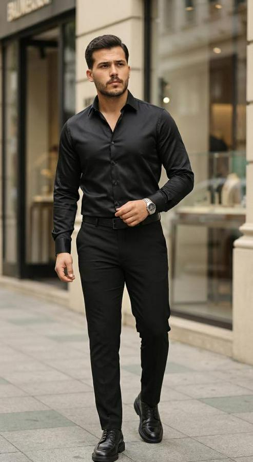 Saten Klasik Gömlek