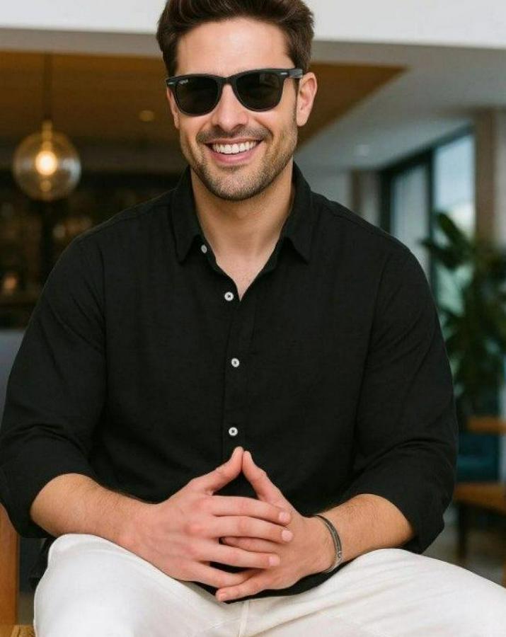 Uzun Kollu Regular Sofya Keten Gömlek