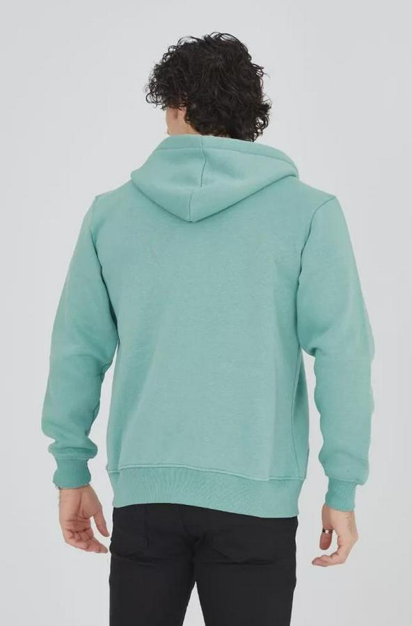 Unisex Tam Fermuarlı Kapşonlu  Sweatshirt