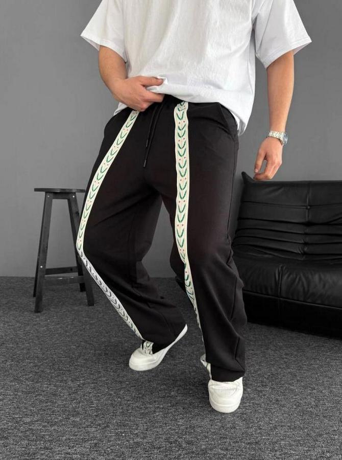 Iki Iplik Kumaş Şeritli Alt Eşofman