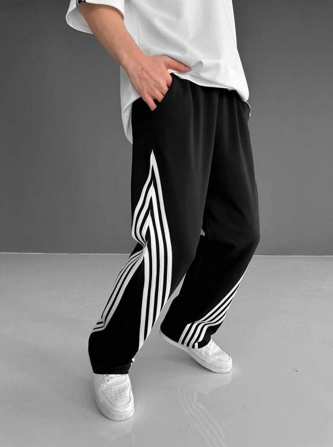 Iki Iplik Kumaş Şeritli Alt Eşofman