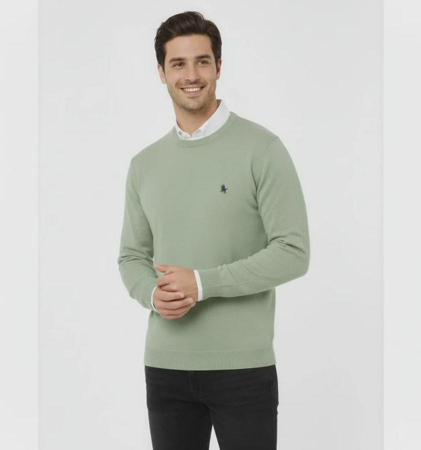 Bisiklet Yaka Nakış Işlemeli Triko Kazak Yumuşak Dokulu Pamuklu Ince Dokuma, Uzun Kollu Rahat Regular Kalıp