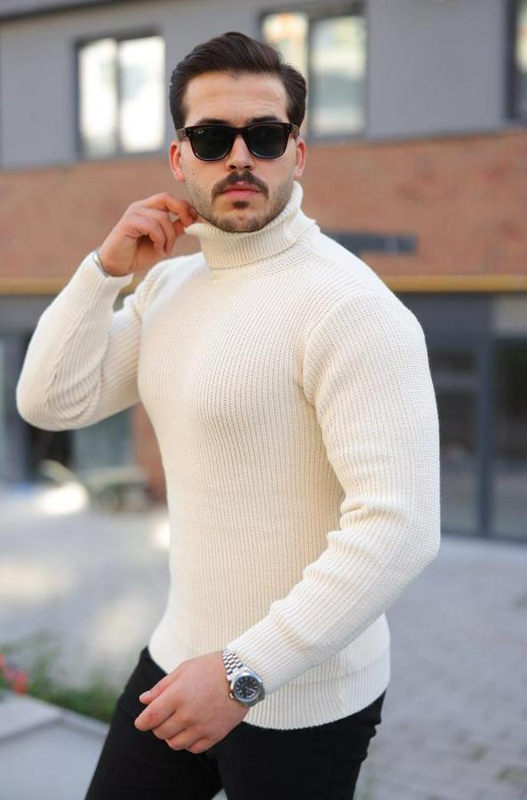 Boğazlı Örme Kazak