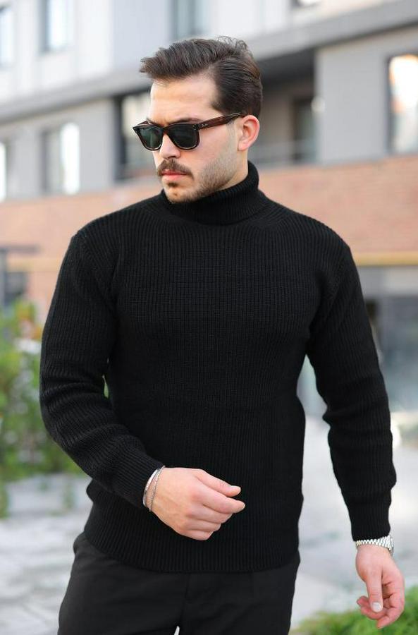 Boğazlı Örme Kazak