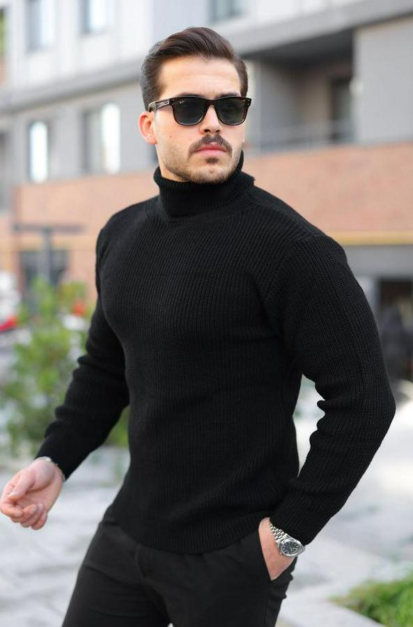 Boğazlı Örme Kazak