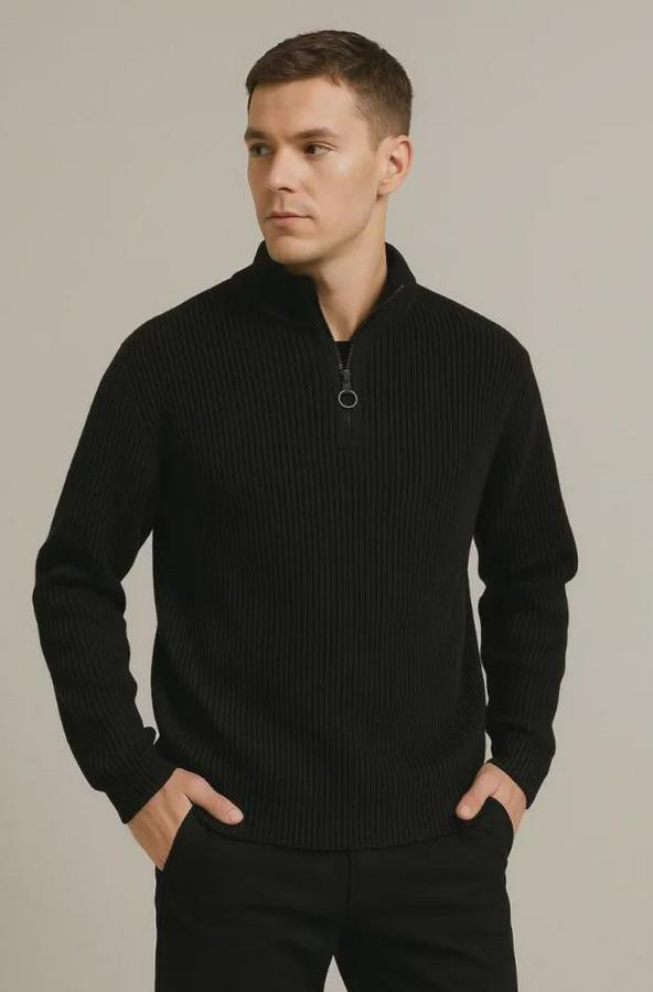 Fitilli Triko Kazak 2’li Set – Siyah