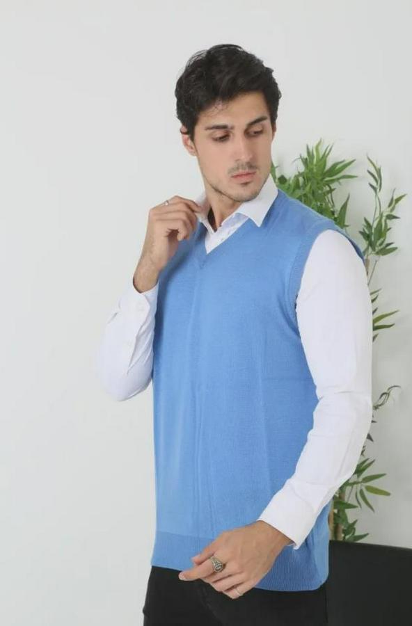 V Yaka Kolsuz Süveter Triko Kazak Yumuşak Dokulu Pamuklu Ince Dokuma Rahat Regular Kalıp