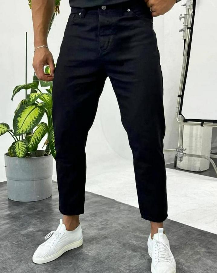 Siyah Mom Jean 