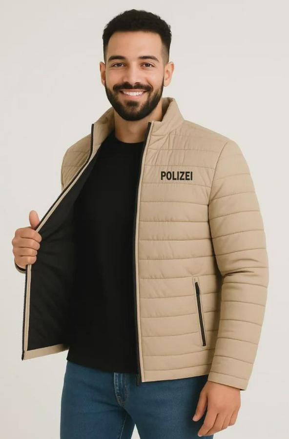 Mikro Su Itici Kapitone Baskılı Astarlı Fermuarlı Bomber Mont