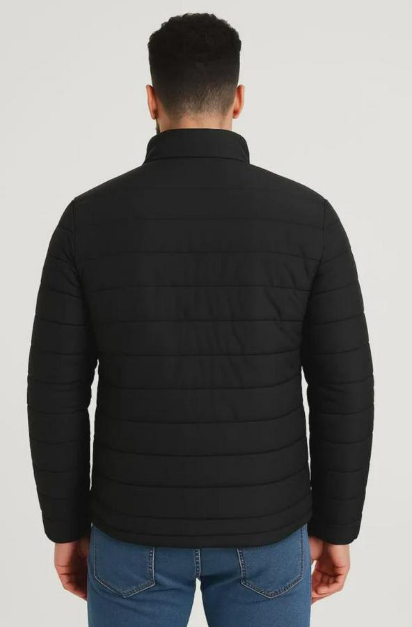 Mikro Su Itici Kapitone Baskılı Astarlı Fermuarlı Bomber Mont