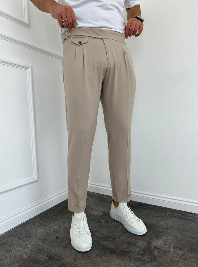 Bel Toka Detaylı Pileli Old Money Pantolon