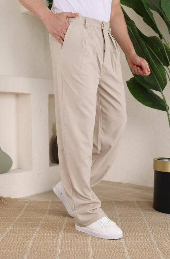 Beli Lastikli Pileli Baggy Pantolon